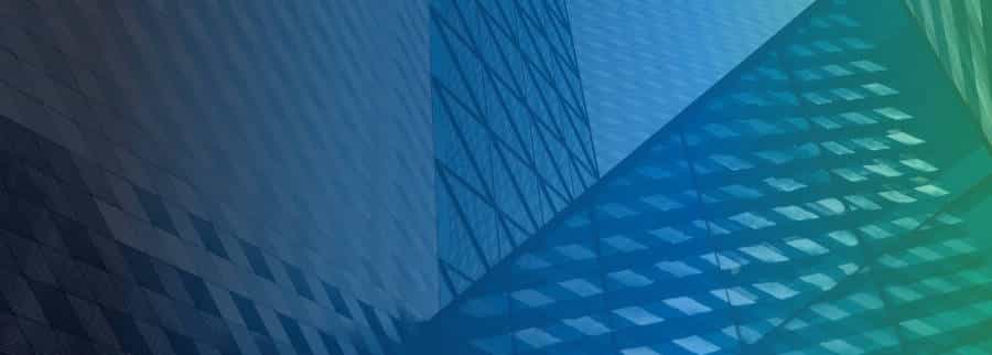 office block with angles and reflections